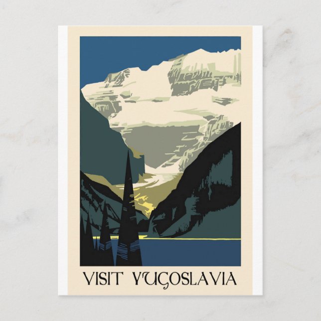Carte Postale Visitez la Yougoslavie (Devant)