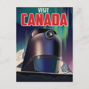 Carte Postale Visitez l'affiche de voyage du Canada