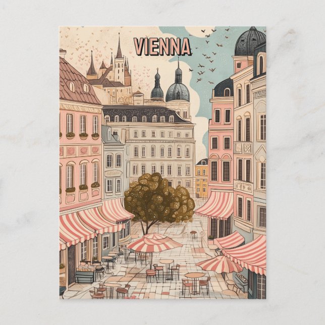 Carte Postale Visitez le Café de Vienne (Devant)