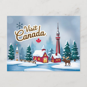 Carte Postale Visitez le Canada en hiver
