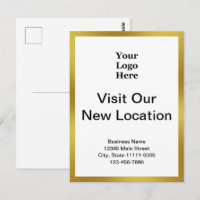 Visitez notre nouvel emplacement Logo Gold White B