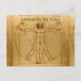 Carte Postale Vitruvian Man-Leonardo Da Vinci