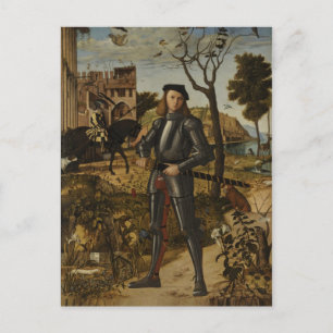 Carte Postale Vittore Carpaccio - Young Knight in a Landscape