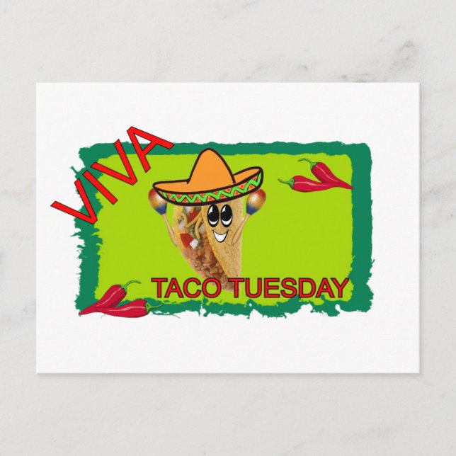 Carte Postale Viva Taco mardi (Devant)