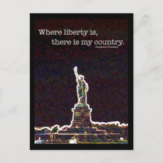 Carte Postale Vive la liberté