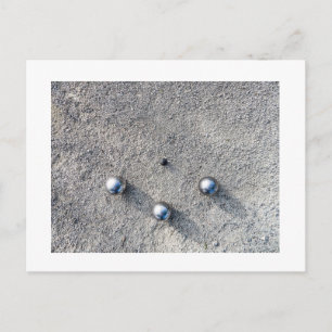 CARTE POSTALE VIVE LA PETANQUE ! LES BOULES !