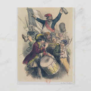 Carte Postale Vive la République, 1848