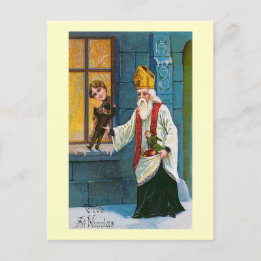 Carte Postale "Vive Saint Nicolas" Français Vintage