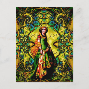 Carte Postale Vivian, Déesse De Woodland Mystique