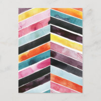 Vivid aquarelle Chevron I