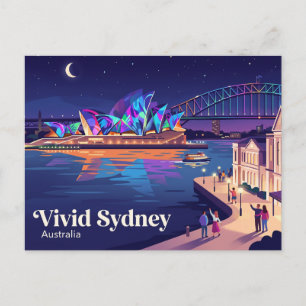 Carte Postale Vivid Sydney Australie