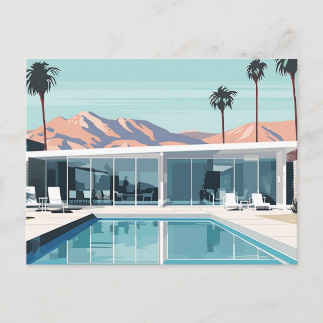 CARTE POSTALE VIVRE DANS LE DÉSERT #4 (Devant)