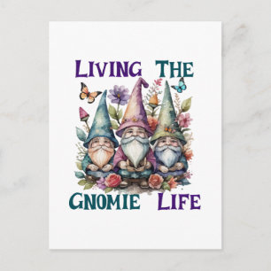 Carte Postale Vivre la vie de gnome