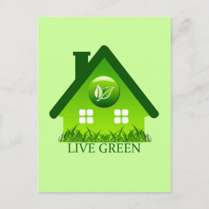 CARTE POSTALE VIVRE VERT