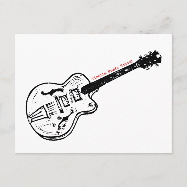 Carte postale VMS Electric Guitare (Devant)