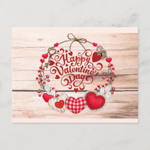 Carte Postale Vœux de la Saint-Valentin 