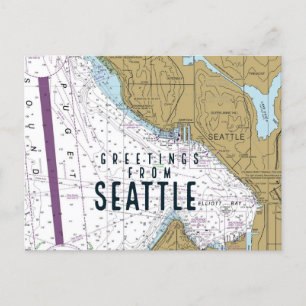Carte Postale Voeux De Seattle Chart