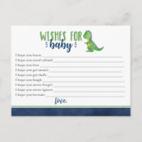 Voeux dinosaures pour bébé