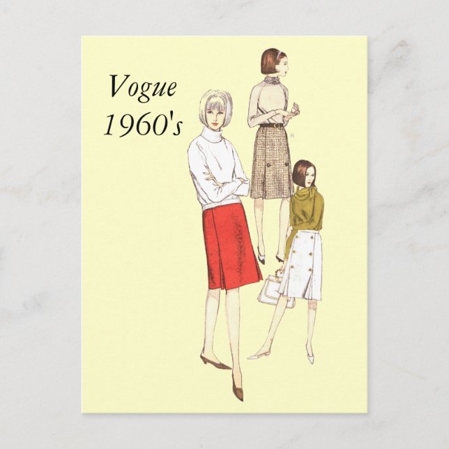 Carte Postale Vogue 1960s, Vogue 1960 (Devant)