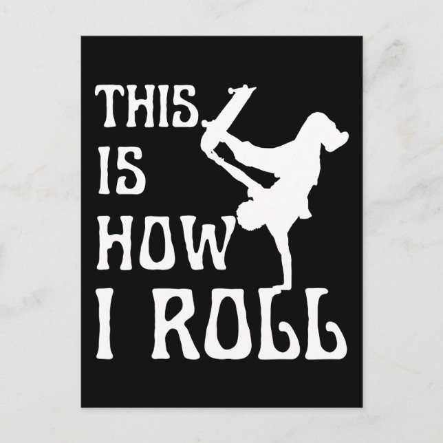 CARTE POSTALE VOICI COMMENT JE ROULE (Devant)