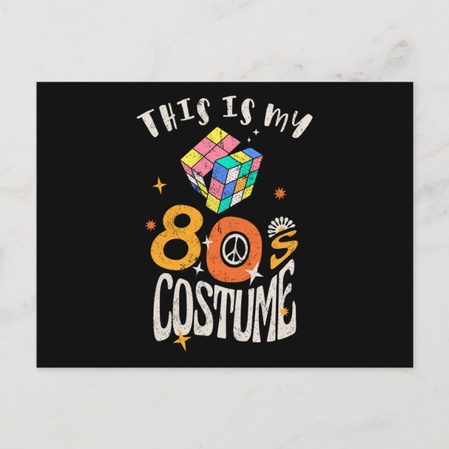 Carte Postale Voici mon effet Costume Grunge des années 80 (Devant)