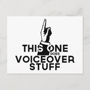 Carte Postale Voicover Drôle - Vintage Celui-Ci Fait Voiceovers