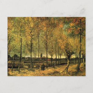 Carte Postale Voie avec peupliers par Vincent van Gogh