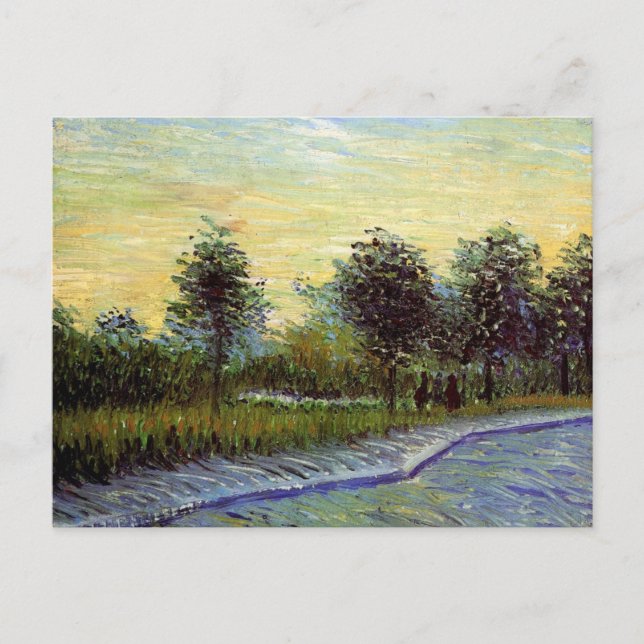 Carte Postale Voie dans le Parc Voyer d'Argenson par Vincent van (Devant)