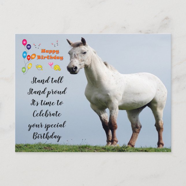 Carte Postale Voie de voeux d'anniversaire (Devant)