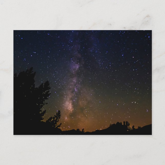 Carte Postale Voie Lactée ciel nocturne, Californie (Devant)