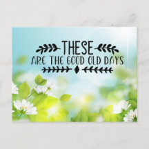 Voilà le bon vieux temps