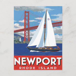 Carte Postale Voile à Newport Rhode Island