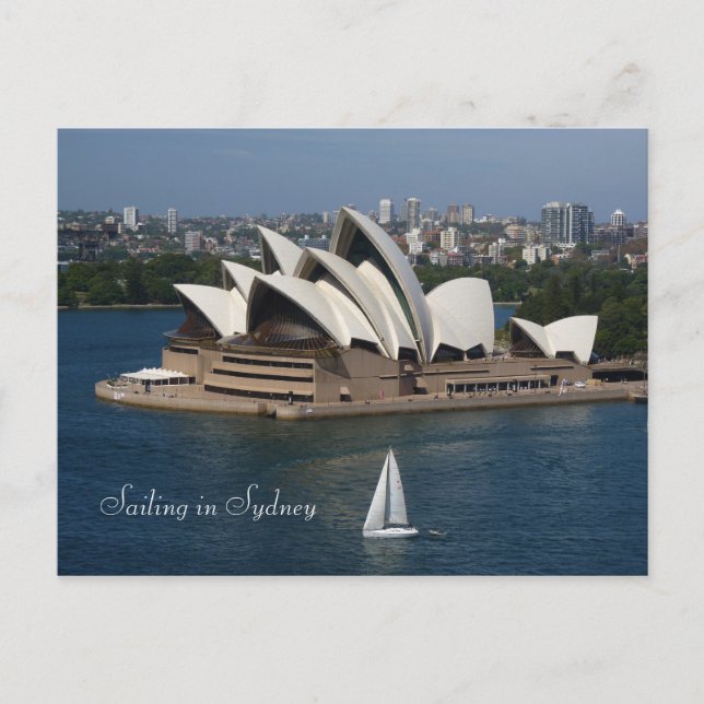 Carte Postale Voile à Sydney (Devant)