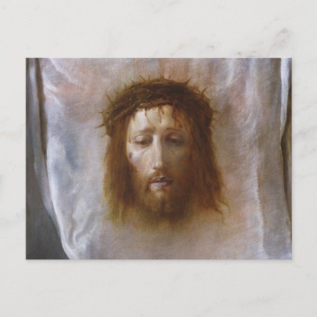 Carte Postale Voile de Veronica Par Domenico Fetti (Devant)
