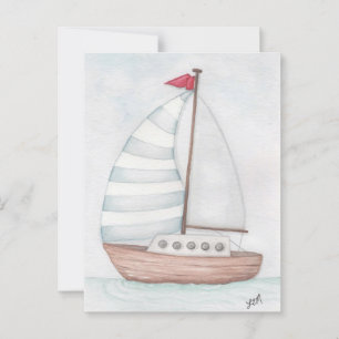Carte Postale Voile Océan Bleu