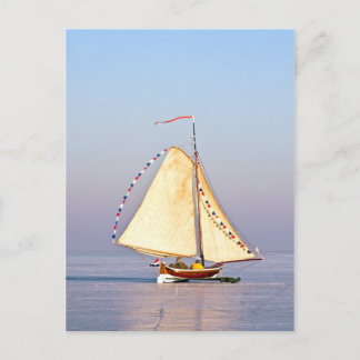 Carte Postale Voile sur glace à Pays-Bas