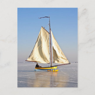 Carte Postale Voile sur glace à Pays-Bas