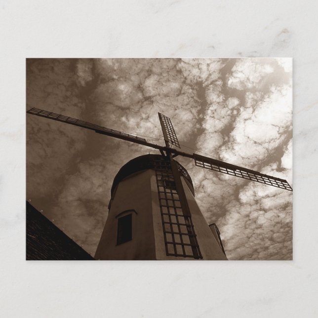 Carte postale ~ Voiles de moulin à vent contre nua (Devant)