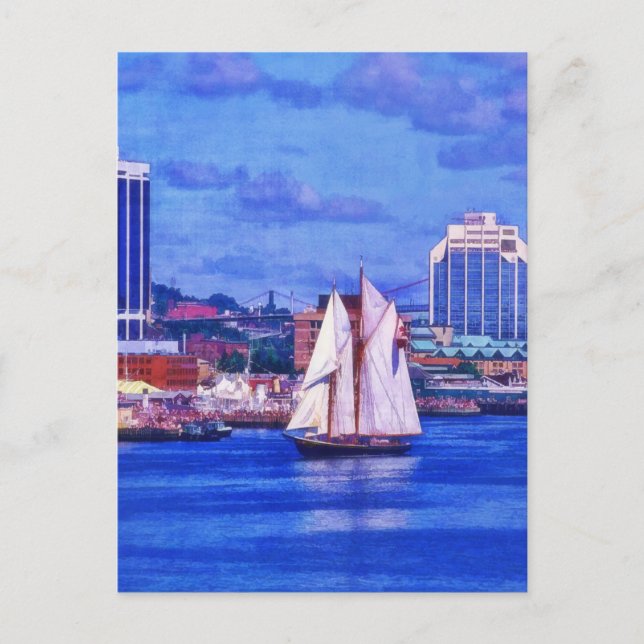 Carte Postale Voilier Bluenose à Halifax en Nouvelle-Écosse (Devant)