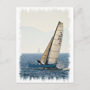 Carte postale Voilier de course