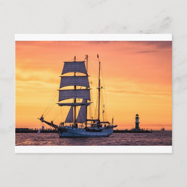 Carte Postale Voilier sur la mer Baltique (Devant)