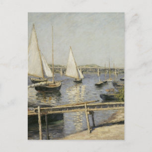 Carte Postale Voiliers à Argenteuil par Gustave Caillebotte