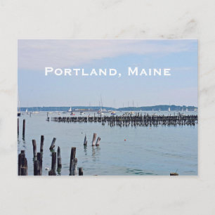Carte Postale Voiliers sur la côte du vieux port, Portland Maine