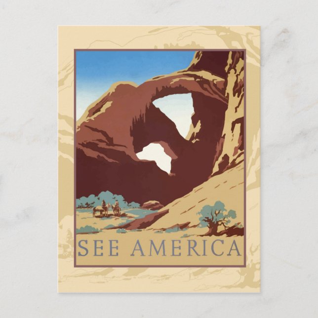 Carte Postale Voir Amérique (Devant)