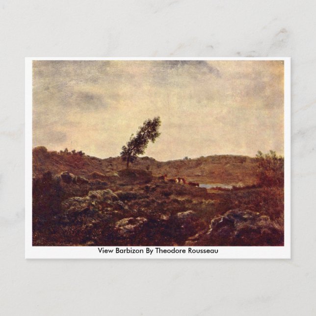 Carte Postale Voir Barbizon Par Theodore Rousseau (Devant)