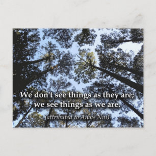 Carte Postale Voir les choses (arbres)
