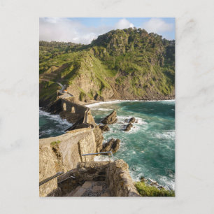 Carte Postale Voir les escaliers époustouflants de Gaztelugatxe,