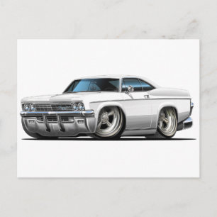 Carte Postale Voiture blanche Impala 1965-66