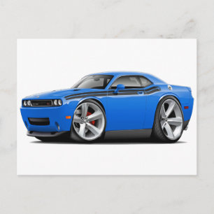 Carte Postale Voiture Challenger RT B5 bleu-noir 2009-11