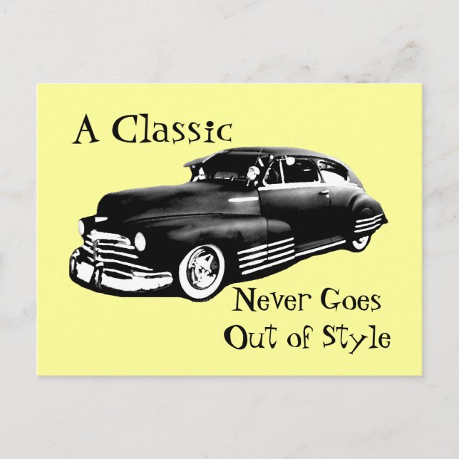 Carte Postale Voiture classique (Devant)